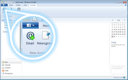 Click Email.