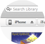 On the computer, select your Apple iPhone 5s.