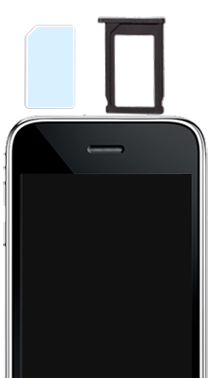Insert the SIM into the SIM tray.