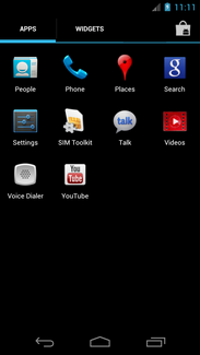 Scroll to and touch Settings.