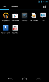 Scroll to and touch Settings.