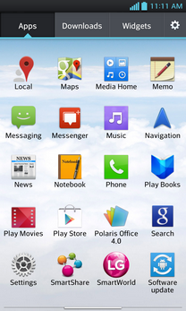 Scroll to and touch Settings.
