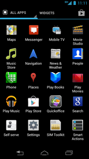 Scroll to and touch Settings.
