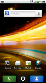 Drag the notification bar down.