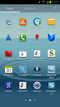 Scroll to and touch Settings.