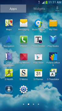 Scroll to and touch Settings.