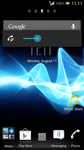 To turn the volume down, press the Volume down button.