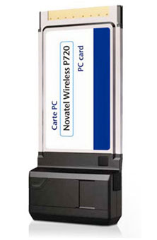 Novatel Wireless P720 PC card