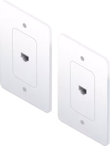2 prises à 1 port chacune