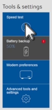 Speed test option