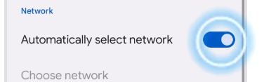 Automatically select network