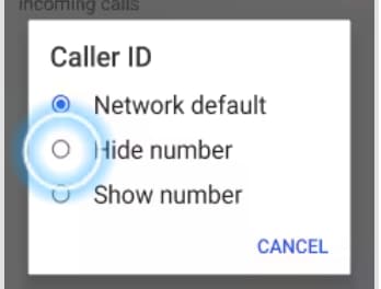 Caller ID options