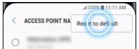 Reset to default