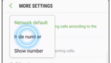 Caller ID options
