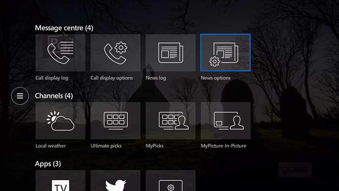 Example of a saving Enabled Entertainment News Messages