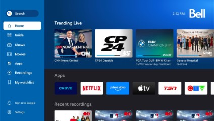 Fibe TV screen