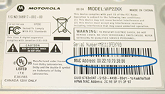 Finding the MAC Address of VIP2202 and VIP2262