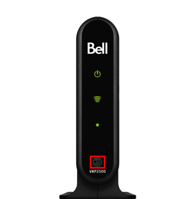 Example of were to find the WPS button on the VAP2500