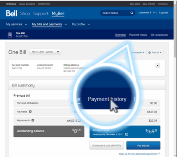 How To View Your Bill