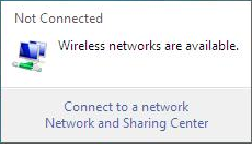 Click Connect to a network.