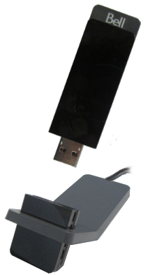 Plug the Wi-Fi adapter into the USB extension cradle (included).