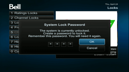 Enter your password and select OK.