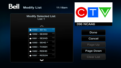 Highlight the channel you want to add, then press SELECT.Repeat for every channel you wish to add.