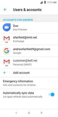 Your email account has been added.