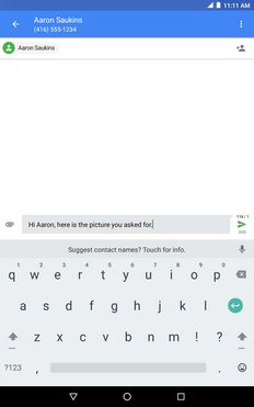 how to send message with voice to text on alcatel
