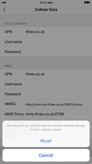 How to reset the APN settings to default on my Apple ...
