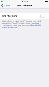 How to set up Find My iPhone on my Apple iPhone 7