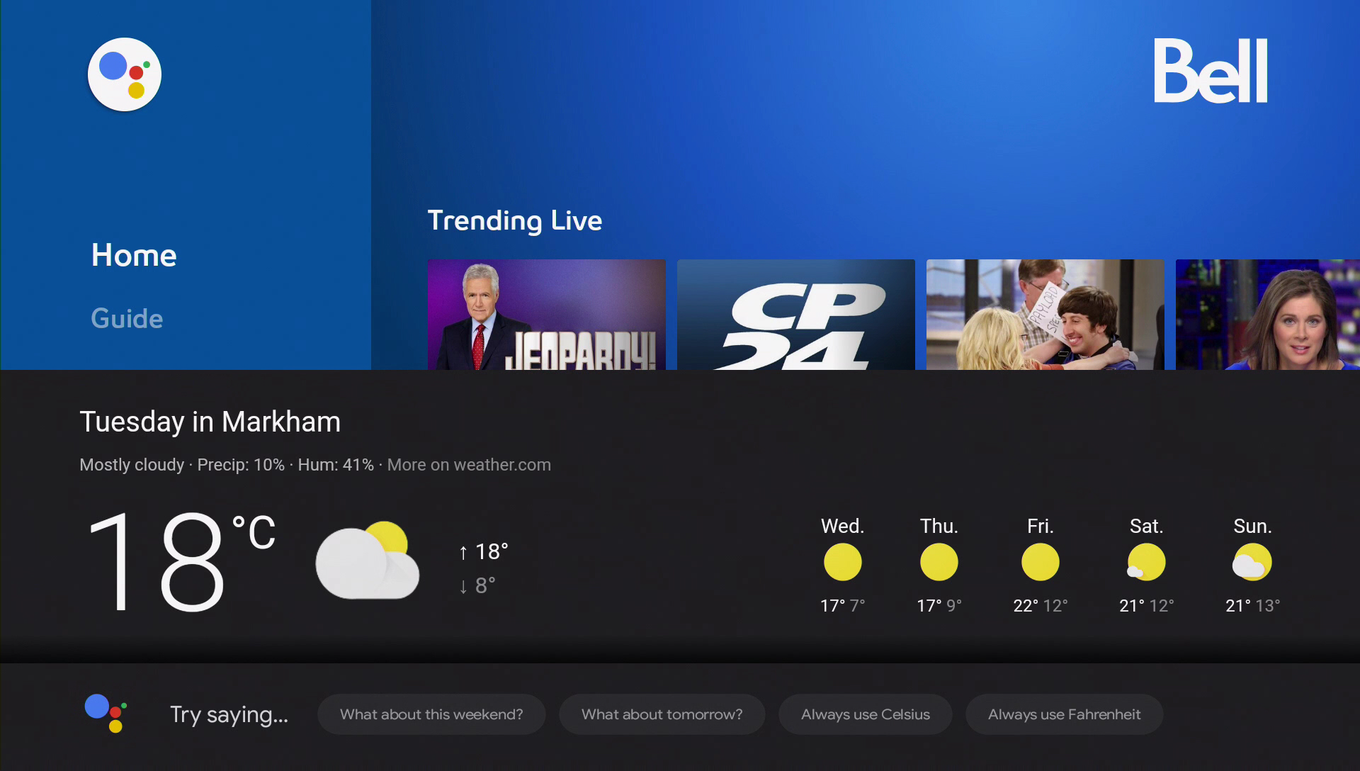 Content can be found on either the TV tab, or the Family & Kids tab.
