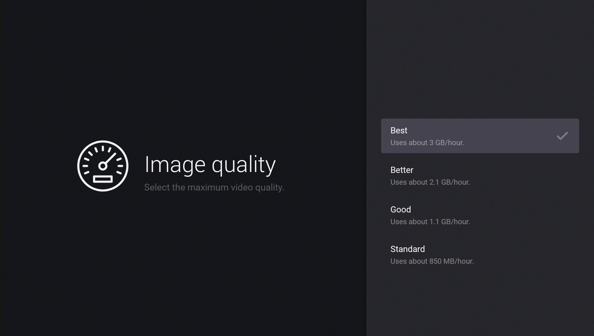 How to set the video streaming quality with the Bell Streamer