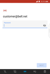 Enter your Bell email password.