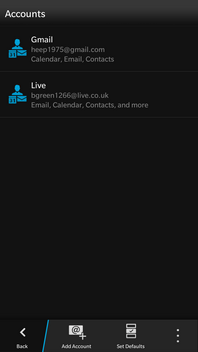 How To Add A Webmail Account On My Blackberry Z30 Gmail Hotmail