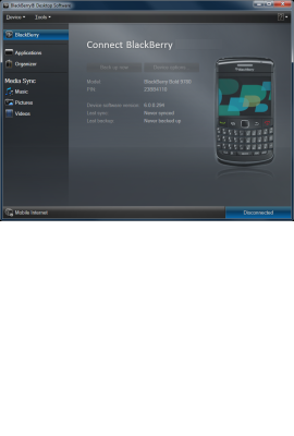 Blackberry Curve 9300 Desktop Software