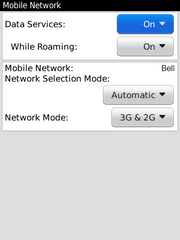 how to turn the roaming off on a blackberry