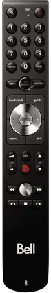 To view details about the program youʼre watching, press info on your Bluetooth Slim remote.
