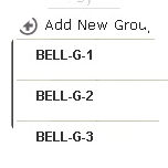 To delete a group, select the group under the Manage Groups tab.