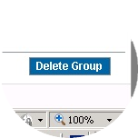Select Delete Group on the bottom right side of the Group Identity page.