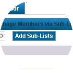 To add a sub-list, select the Add Sub-Lists option.