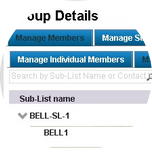 Enter the name or phone number of the contact into the Search field.