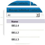 The assigned contact will appear in the Manage Individual Contacts tab.