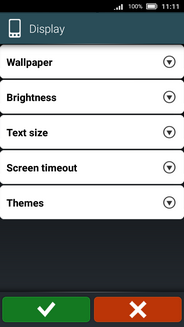 Touch Text size.