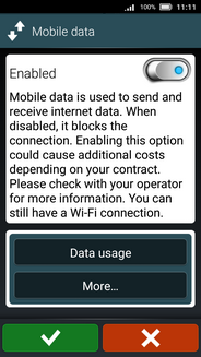Touch Data usage.