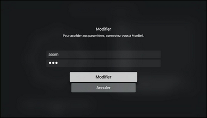 Saisissez votre mot de passe et cliquez sur Modifier.