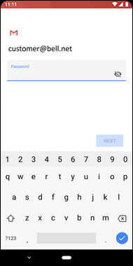 How To Set Up Bell Email On My Google Smartphone