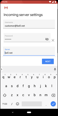 How To Set Up Bell Email On My Google Smartphone