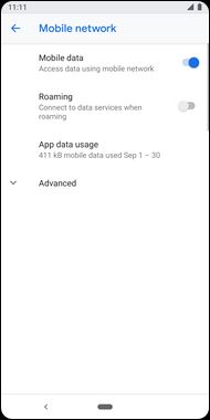 apn settings to default on my google
