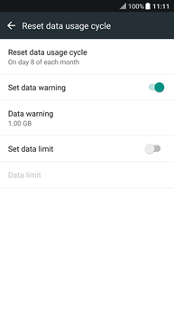 Touch Set data limit.